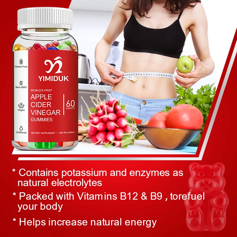 Keto Slimming Gummies Natural Burning Fat Consume Fat Store Energy Malic Acid Healthy Food Grade Weight Loss Candy