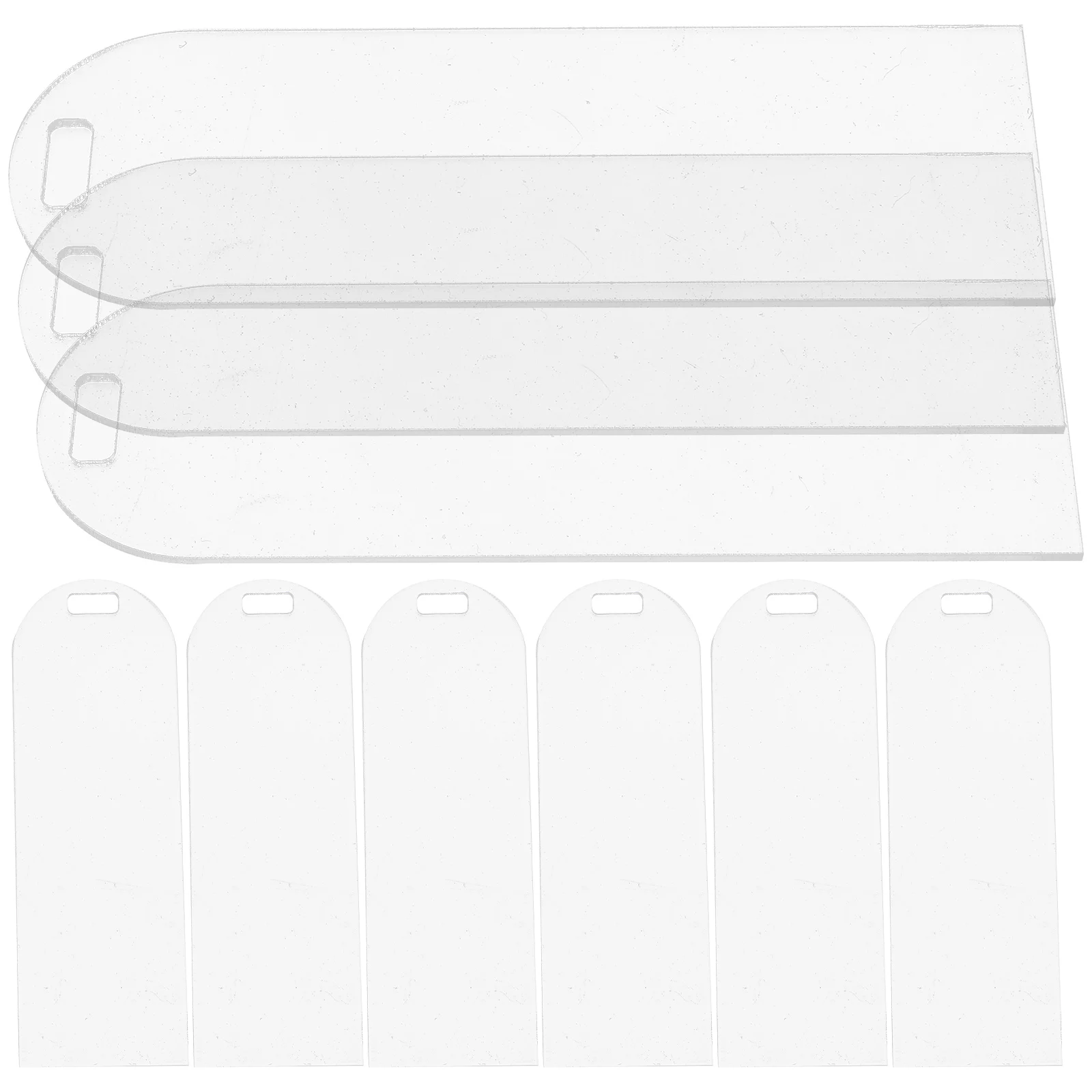 10 Pcs Transparent Bookmarks Acrylic Blanks Diy Gifts Blank Bookmarks Creative Page Markers School Supplies Clear Bookmark