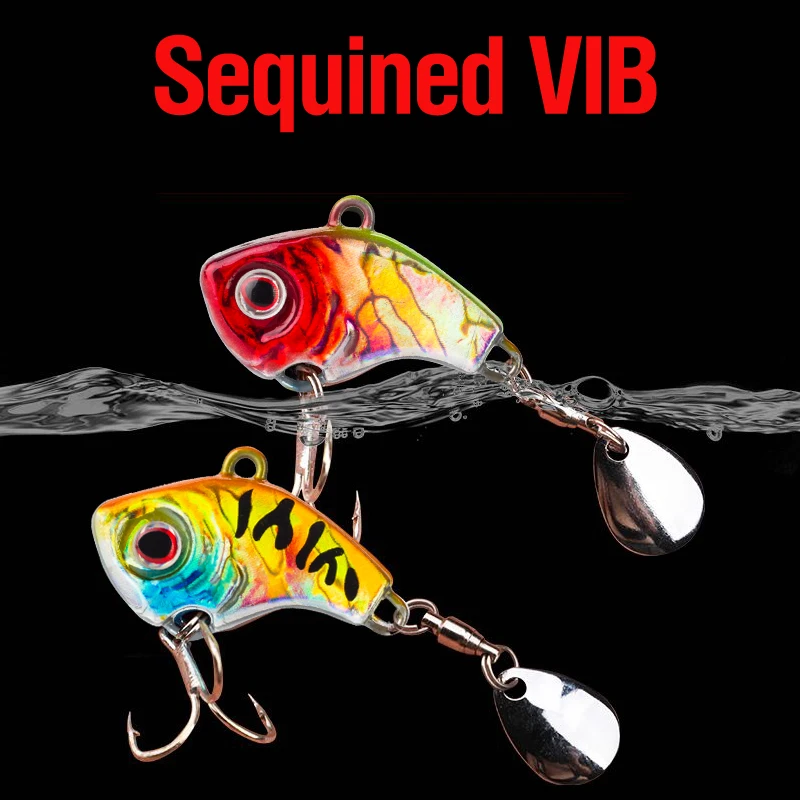 6-teiliges Set 5g/7g/10g/14g/20g Rotierende Metall-Vib-Köder, Sinkende Angelköder mit 3D-Augen, Harte Köder, Spinner, Jigging-Köder, Pailletten-Crankbait – Detail 7