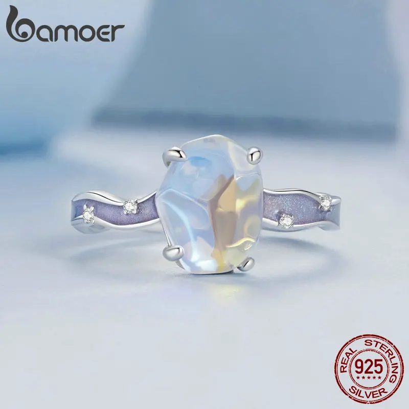 Fashionable Women S925 Sterling Silver Sparkling Starry sky Charm Fit Bracelets