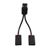 1 In 2 Out USB HUB Car USB Splitter Cable Multifunction Adapter Cord Charging Cable For Android Smart Phone 1