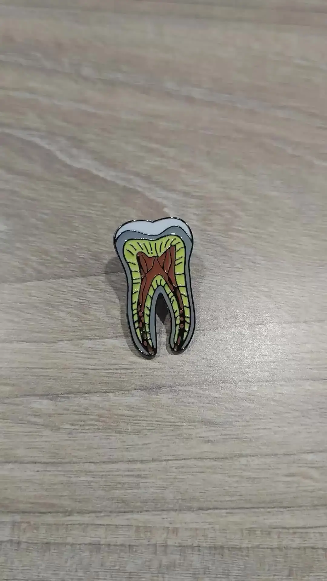 Hanreshe-歯科医療ブローチ、解剖学学、歯の歯科医、ジュエリー