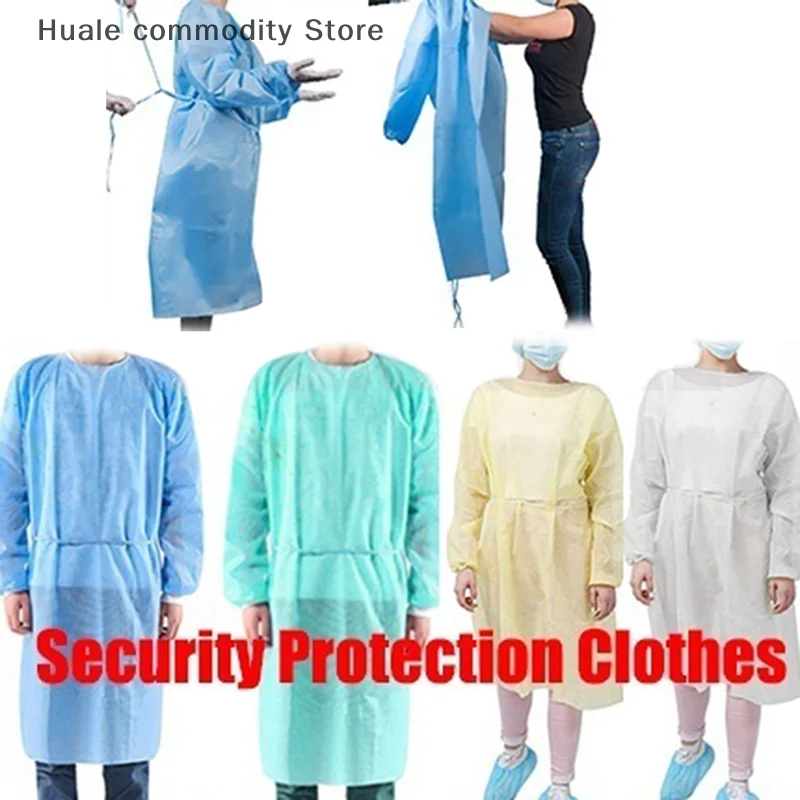 Unisex Medical Laboratory Disposable Protective Isolation Clothing Anti-spitting Waterproof Anti-oil Stain Nursing Gown Anti-fog