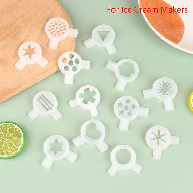 

Ice Cream Modeling Lids Spare Part Plastic Magic Shape Discharge Port Flower Mouth Soft Serve Ice Cream Machines Fittings 29mm