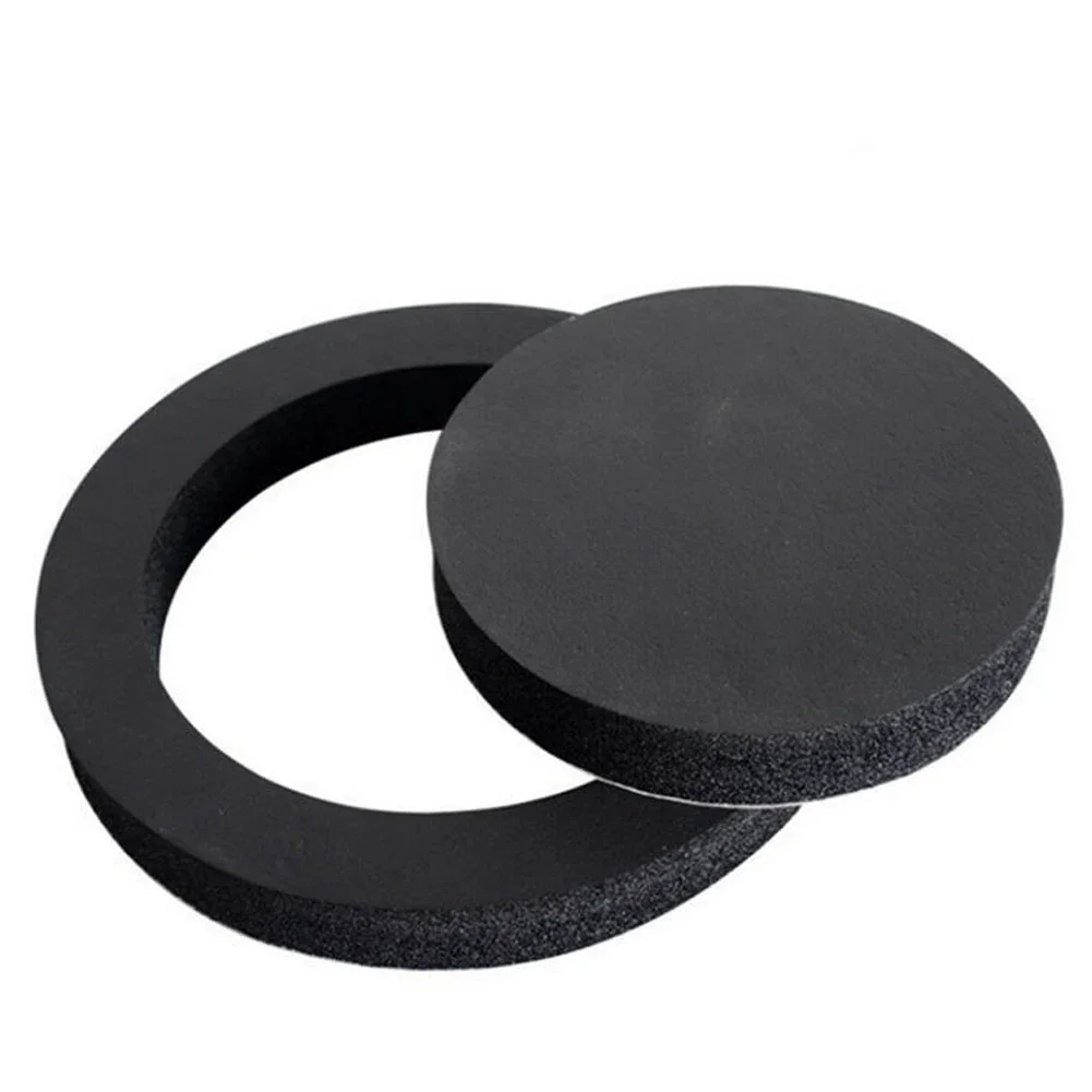6.5" Car Door Soundproof Cotton Speaker Bass Ring Foam Woofer Pad Noise Sound Insulation Ring Car Accessories Interior 4pcs