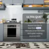 900CFM Range Hood Insert, Ducted/Ductless Convertible Built-in Range Hood with Remote/4-Speed Touch Control LCD Display 3