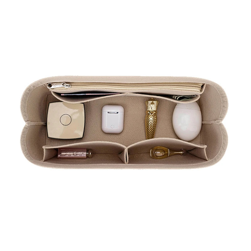 Purse Organizer Insert EverToner Felt Insert Bag For H Garden Party 30 36 Inner Storage Bag Female Purse Organizer Insert With Zip Felt Cosmetic Linner