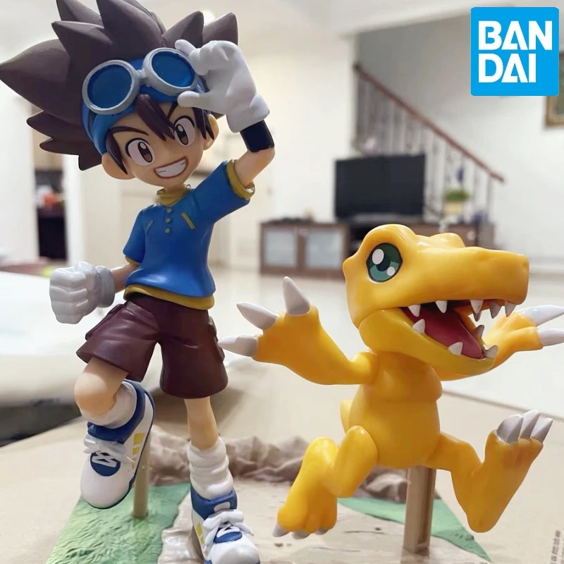 

Original Bandai Banpresto Digimon Adventure Dxf Taichi Yagami Agumon Anime Figure Set Pvc Model Collectible Toys Gift For Kids