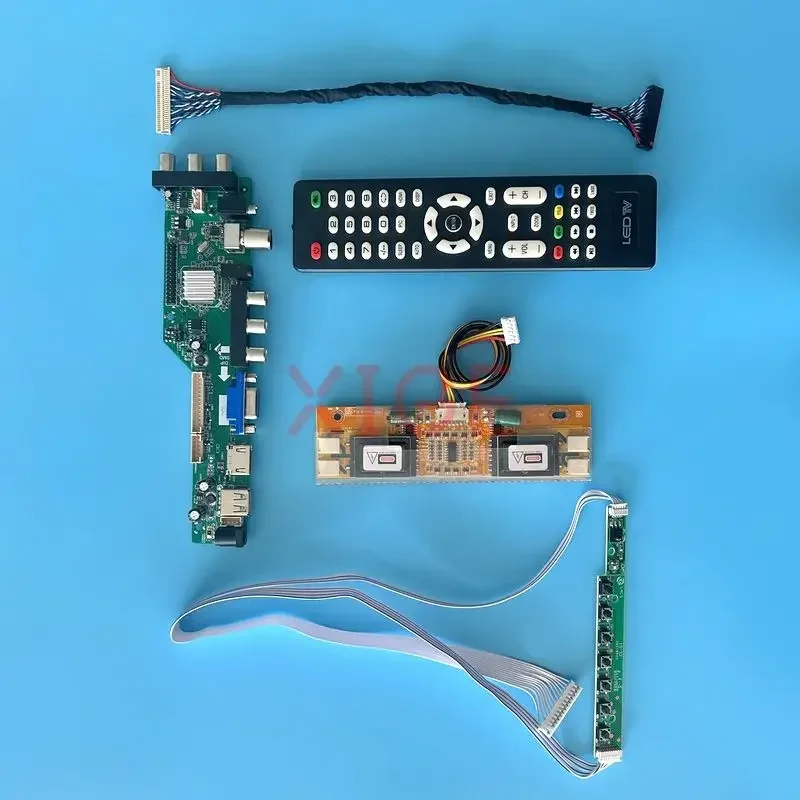 

Driver Board Fit LM215WF1 LM215WF2 LM215WF3 DVB Digital Signal LCD Display DIY Kit USB+HDMI+VGA+AV+IR 4CCFL LVDS-30Pin 1920*1080