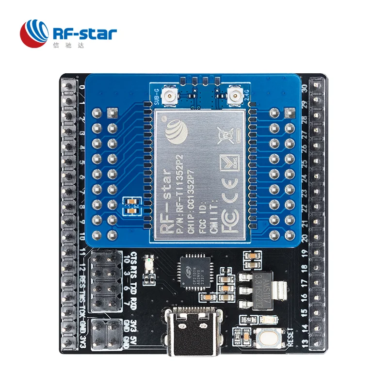 CC1354P10/CC1352P7/CC1352R Development Board Zigbee Bluetooth Test Board USB-to-UART Tool for RF-star 868mhz 915mhz modules