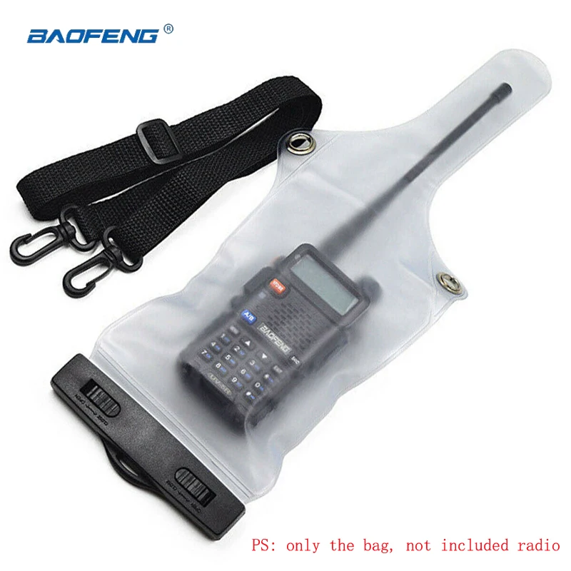 

Baofeng Walkie Talkie Universal Waterproof & Dust-proof Protective Cover for Kenwood ICOM TYT Wouxun Full Protector Cover Holder