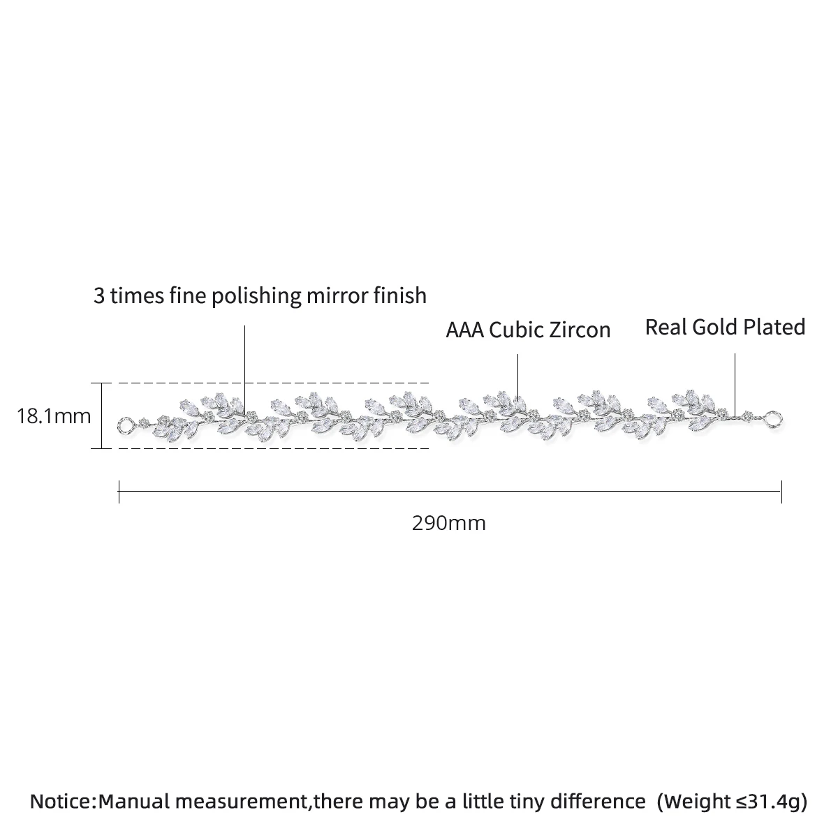 LUOTEEMI Cubic Zirconia Flower Headband For Women Bride Queen Party Tiara And Crown Wedding Bridal Hair Accessories Christmas