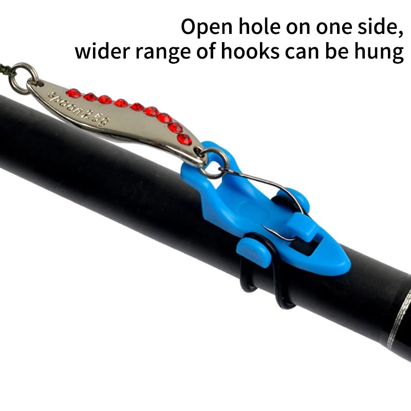 5 Set Fishing Hook Keeper  Fishing Pole Hooks Plastic Rod Clip Lure Hanger Bait Fixed Lure Jig Hooks Holder Fishing Tackle