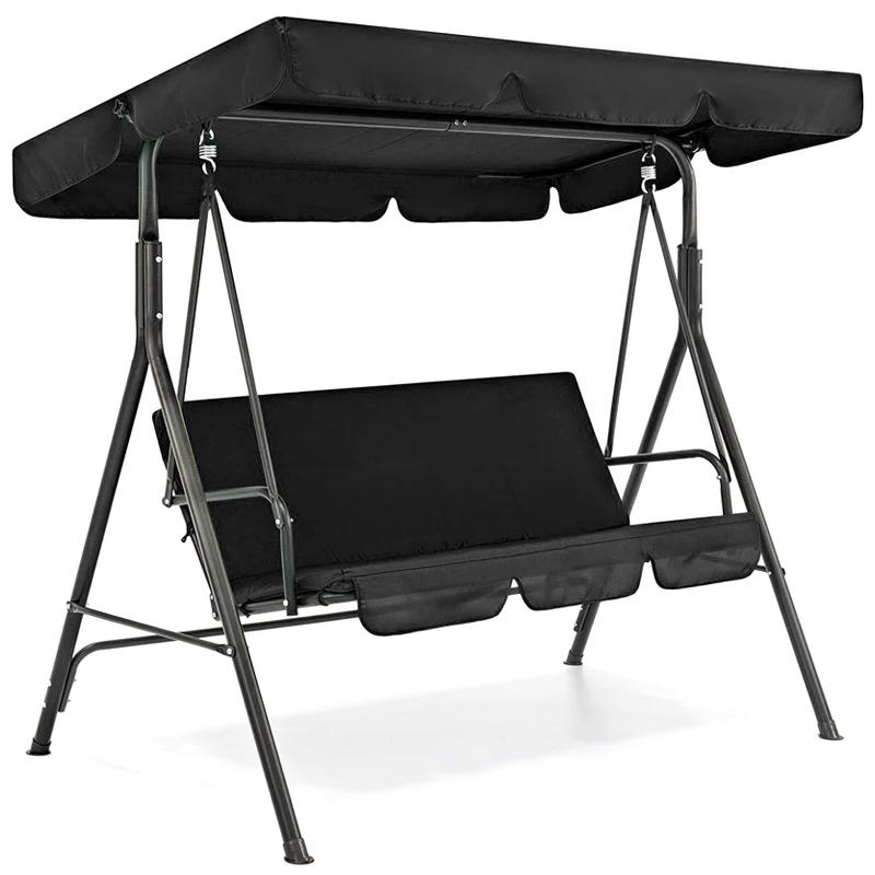 3 Seat Swing Canopies Seat Cushion Cover Set Patio Swing Chair Hammock Replacement Waterproof Garden sun shade sail