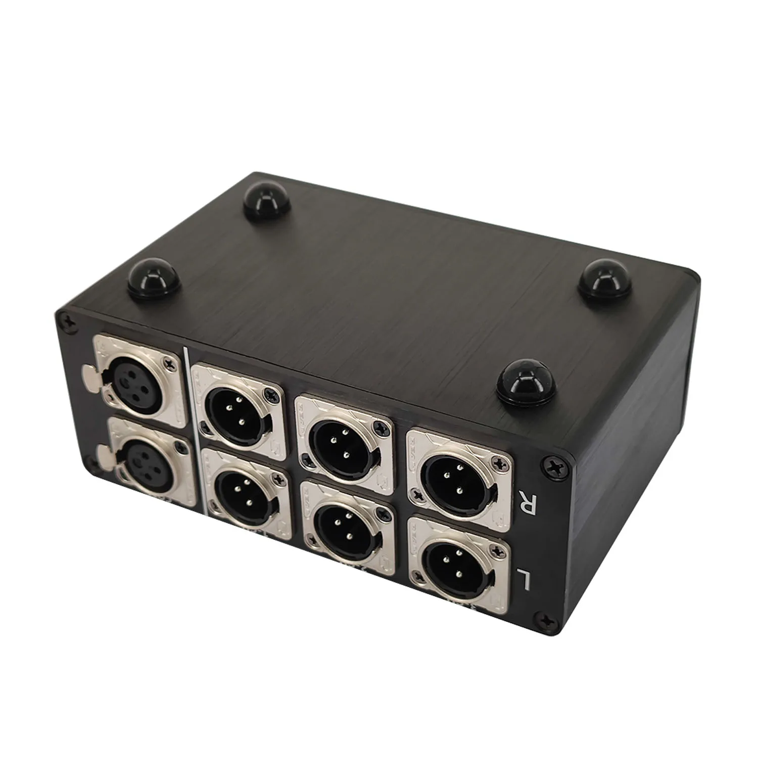 1 (5) - IN-5 (1) - OUT XLR Selector Box Audio Switcher 5-Wege Splitter für Verstärker