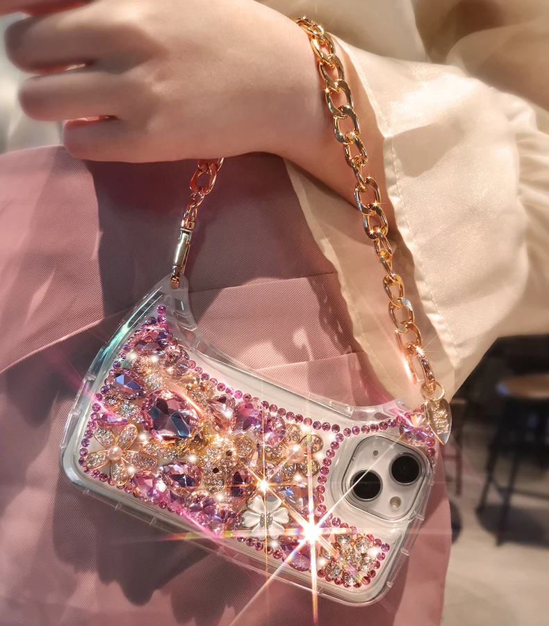 Full Diamond Bear crystal phone case.