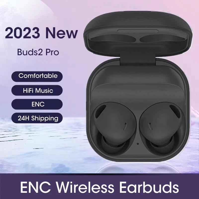 2023 새로운 Buds2 Pro TWS R510 이어버드 블루투스 이어폰 버드 2 프로 무선 헤드폰 마이크 ENC HiFi 스테레오 게임 스포츠