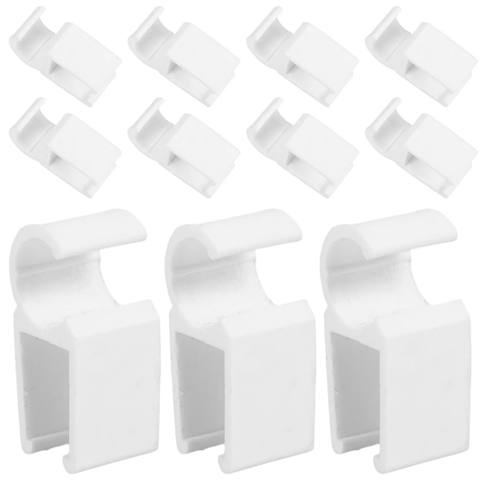 20Pcs 화이트 보드 펜 홀더 클립 교실 사무실 학교 문구 게시판 컴팩트 용 접착 플라스틱 펜 클램프