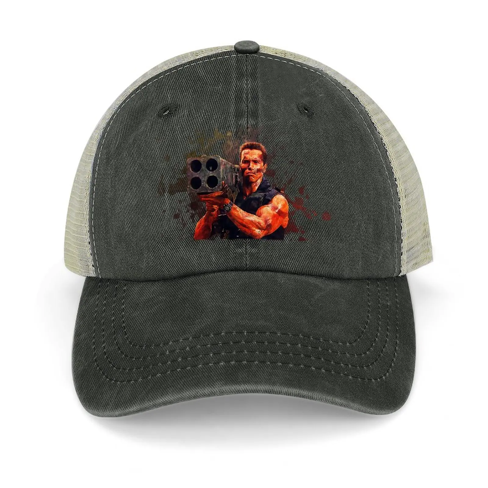 

Arnold Schwarzenegger Sketch Cowboy Hat Golf sun hat Gentleman Hat black Men Women's