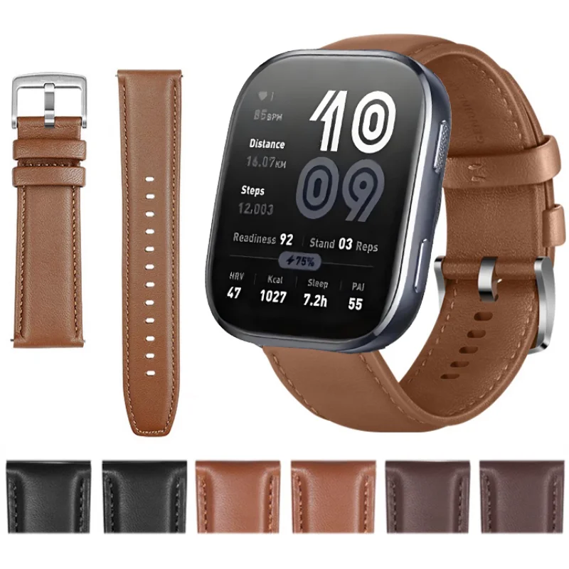 Premium Genuine Leather Watchband with Steel Pin Buckle – High-Quality Wrist Belt Bracelet