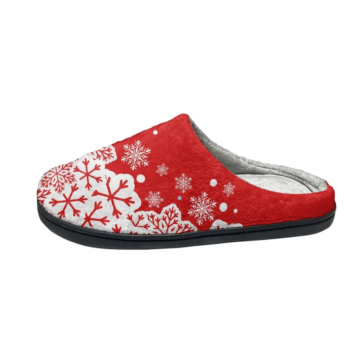 Christmas Print Winter Cozy Warm Slippers Non-slip House Couples Footwear Drop Ship Autumn Winter Bedroom Lady Cotton Slipper