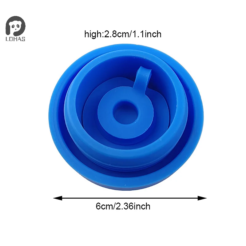 Water Bottle Replacement Lid 3 and 5 Gallon Water Jugs Lid Stopper Silicone Top Cover Drinking Bucket Anti Splash Accessories