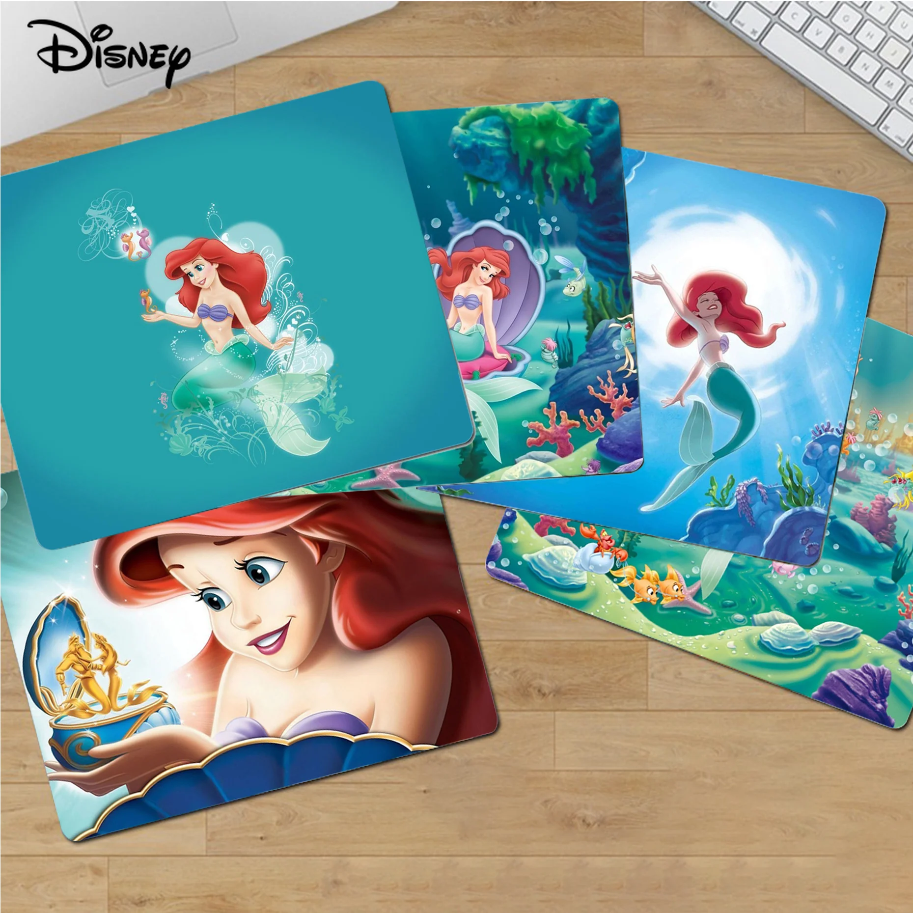 

Disney Ariel The Little Mousepad Small Cartoon Anime Gaming Mouse Pad Keyboard Mouse Mats Smooth Company for PC Gamer Mousemat