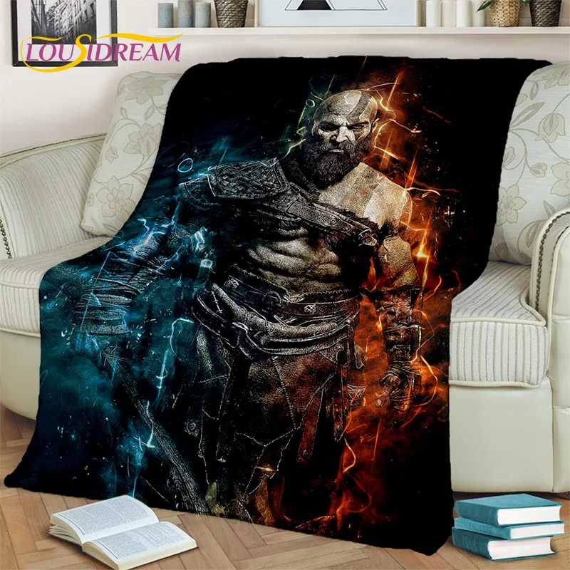 Kratos 3D God of War Games Gamer HD Blanket,Soft Throw Blanket for Home  Bedroom Bed Sofa Picnic Travel Office Cover Blanket Kids - AliExpress