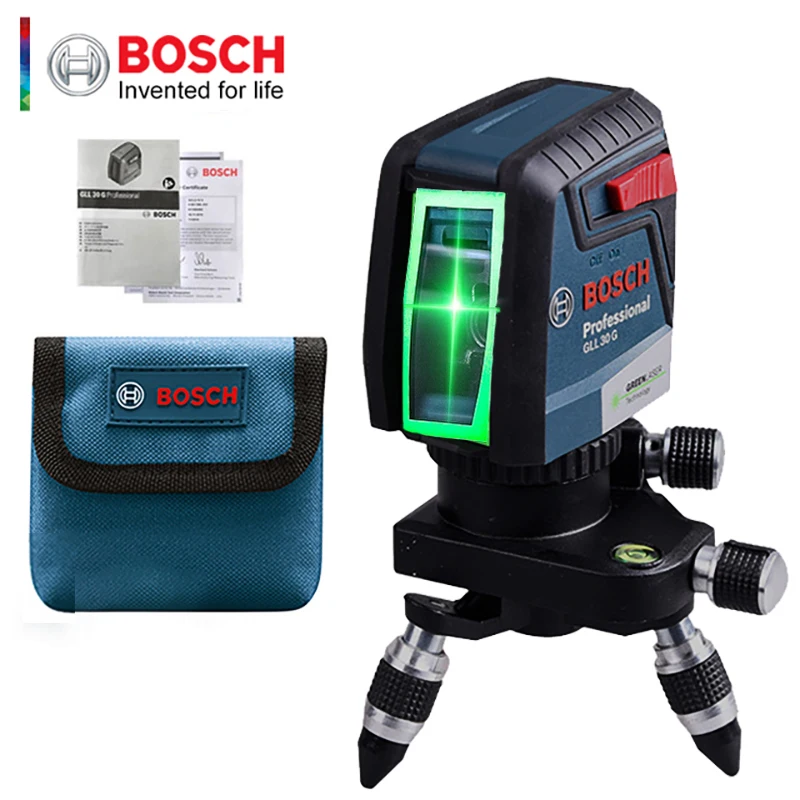 Bosch Official GLL30G Laser Level High Precision Green Light