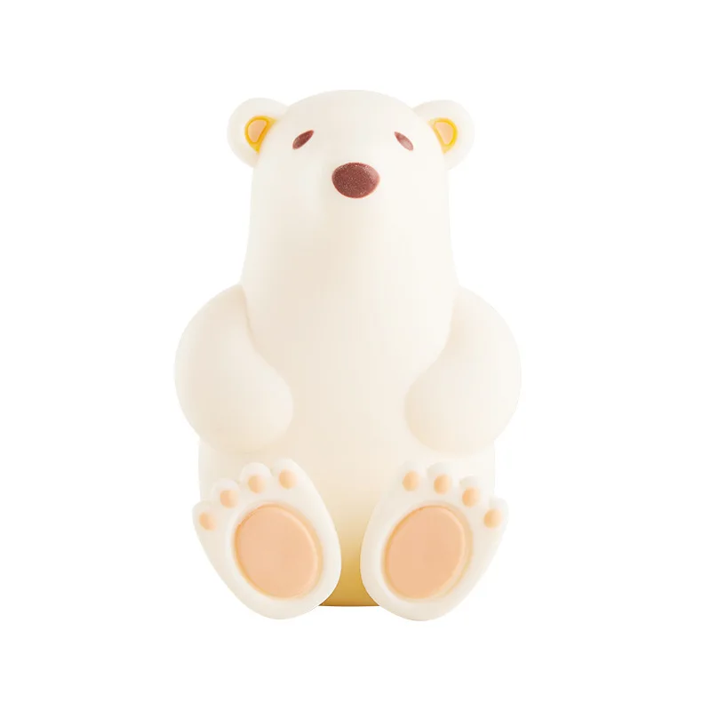 Adorable Polar Bear Toothbrush Holder Wall Mounted Suction Cup Racks Creative Perforation-free Leather Band Mask Plug Storage Bathroom Shelf Rack Wall Shelf Organizer Bathroom Storage Rack Storage Rack Wall Shelf
