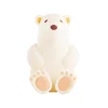 Adorable Polar Bear Toothbrush Holder Wall Mounted Suction Cup Racks Creative Perforation-free Leather Band Mask Plug Storage 5