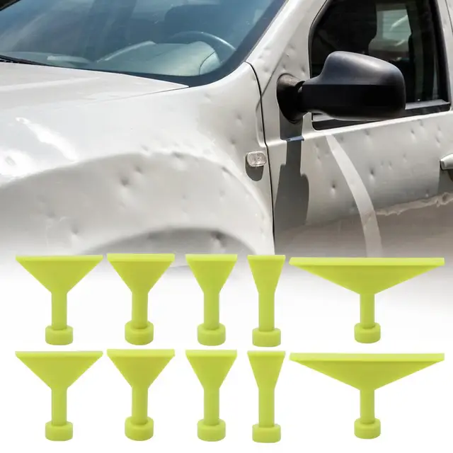 Dent Removal Puller Tabs - 10-Pieces No Paint Dent Repair Pulling Tabs