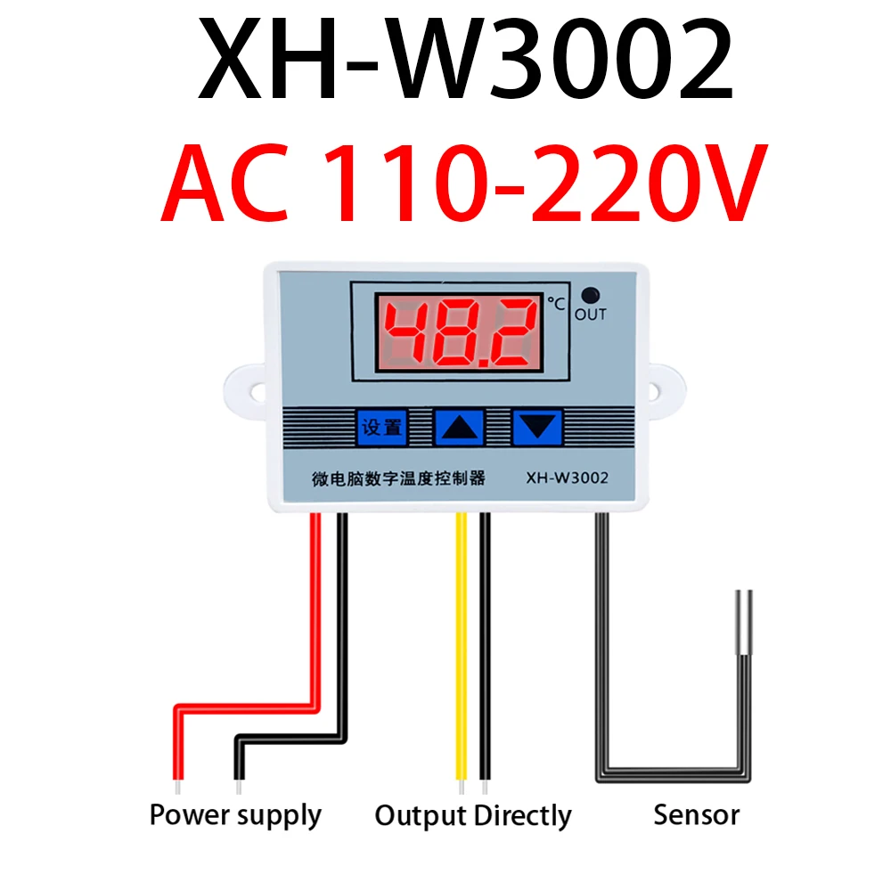 LED Digital Temperature Controller Thermostat for Incubators & Refrigerators
