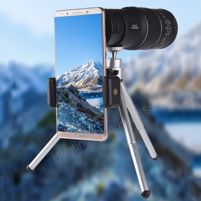 Powerful Monocular Telescope 16x52 Zoom Binoculars Remote Night Vision Telescope Outdoor Camping Bird Watching Tool 2