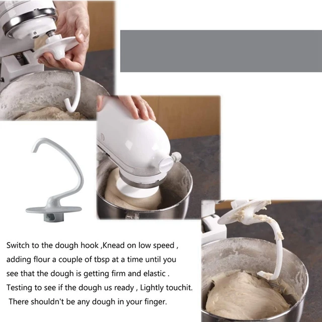 K45Dh Tésztahorog Csere Kompatibilis A Kitchenaid Számára 4.5 Qt Rocker Keverők Ksm90 És K45 - Image 6