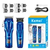 KEMEI km-2217 LED Display Metal Hair Clipper 2pcs Usb Charging Electric Trimmer Hair Clipper Set 1