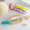 Women Swimming Bag Waterproof Handbags Transparent PVC Plastic Pool Beach Makeup Organizer Toiletry Storage PVC Bag 2