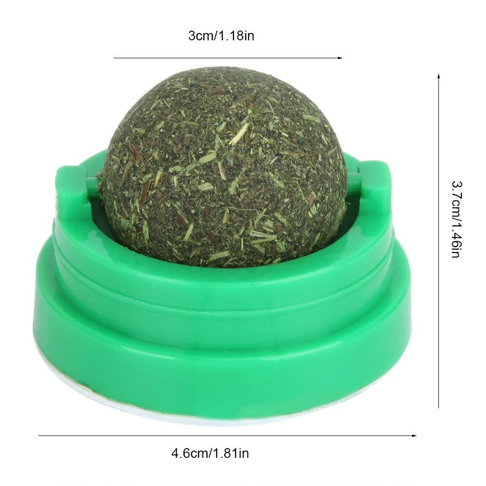 Cat Catnip Ball Catnip Ball Catnip Green Pet Natural Catnip Ball sano mangiare sano mangiare pulizia dei denti forniture per gatti - immagine 4