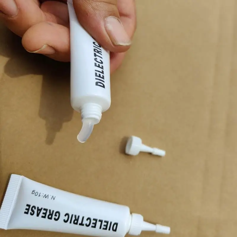 5pcs Silicone Grease 10g Dielectric Paste Grease Waterproof Marine Safe High Temp Auto Lubricants Greases For Car Track Car Lubricant Silicone Grease Lubricant Silicone Grease Grease Lubricant