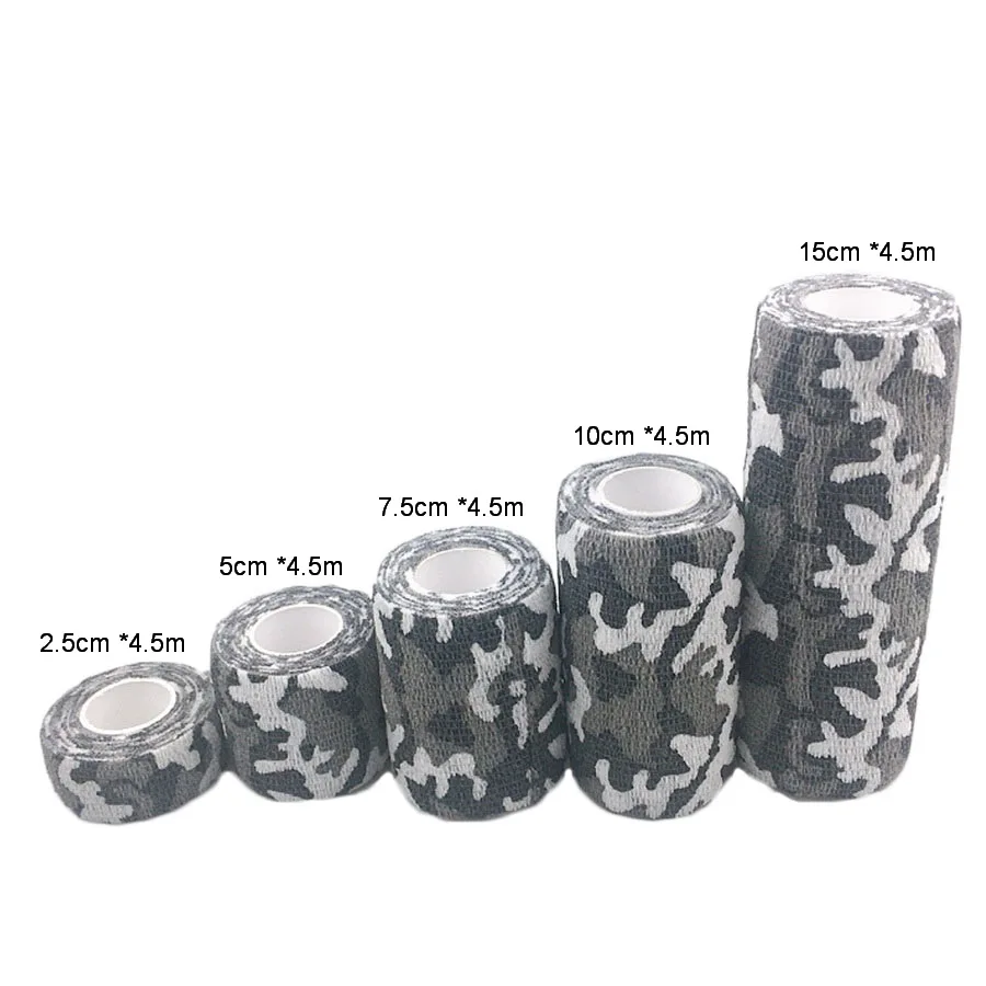 Vlies selbstklebende elastische Bandage Sport Finger Daumenband taktische Camo Wrap Tierarzt Haustier Bandage medizinische Scotch Camouflage Tape – Detail 2