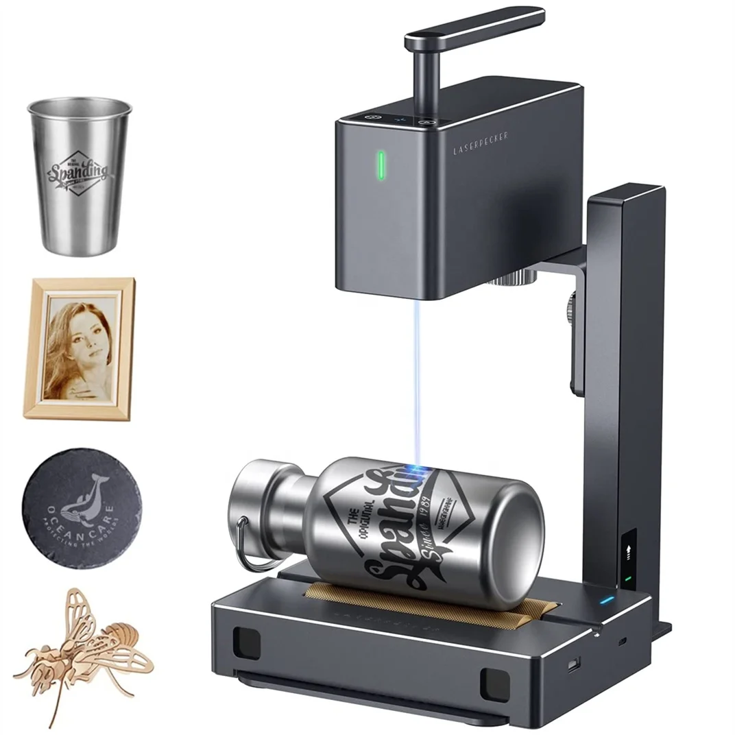 

5W UV Laser Mini Marking Machine Laser Marking Machine with Axis Of Rotation
