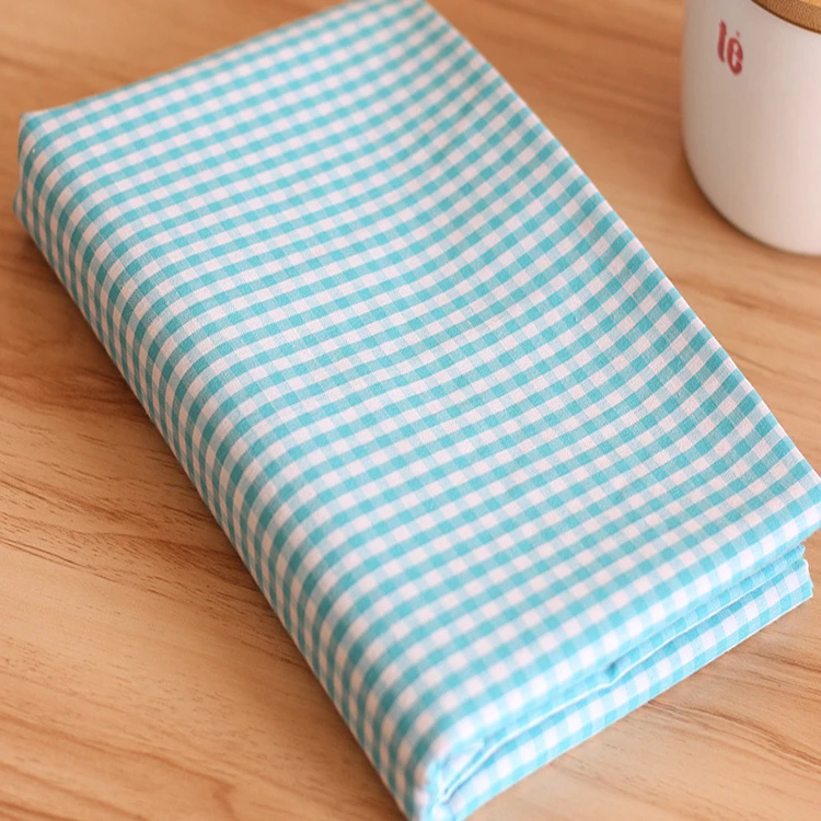 

50x145cm Printed Plaid Cotton Fabric Baby Patchwork Quilting Fabric for DIY Bedding Cloth Sewing Dress Making Fabrics
