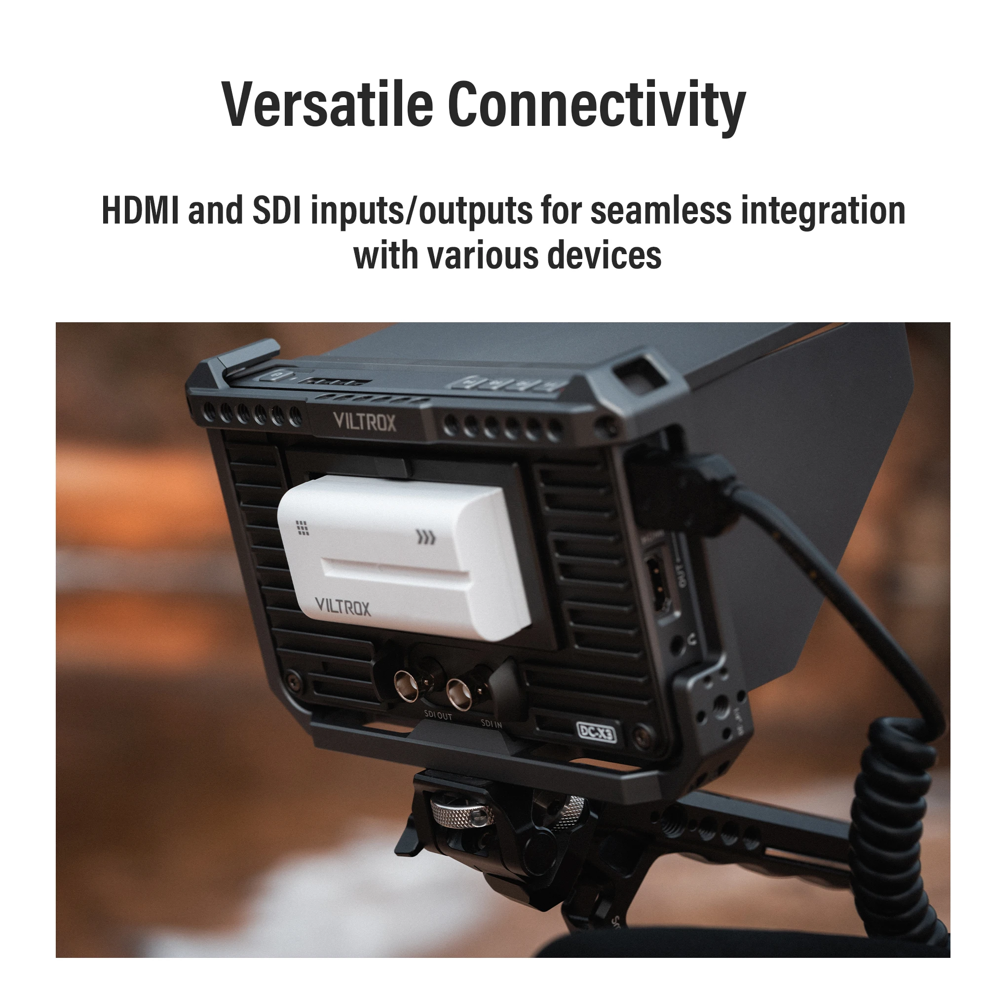 VILTROX ミラーレス一眼　外付けモニタ Viltroxから高輝度“2,800nit”の7インチ外付けモニター