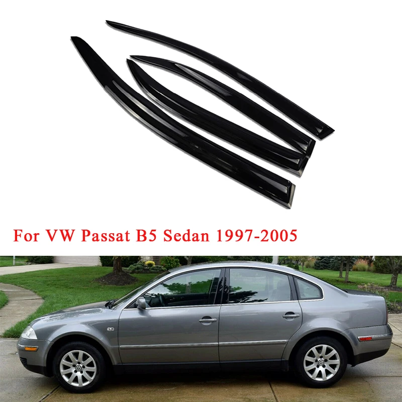 Window Visor Deflector Weathershield Sun Rain Deflector Guards for VW Passat B5 Sedan 1997 1998 2000 2001 2002 2003 2004 2005