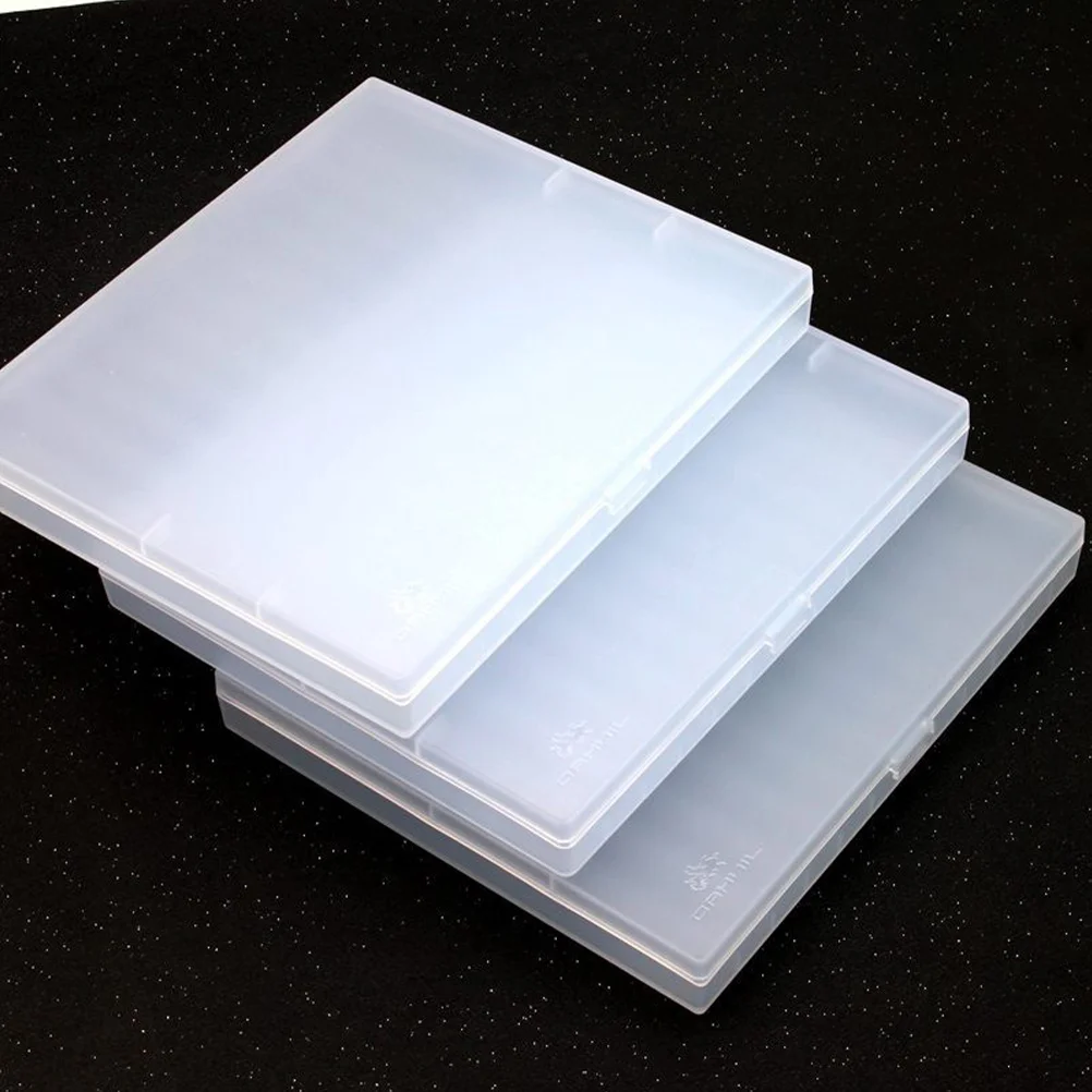 

Stationery Storage Box Gel Pens Hard Plastic Pencil Case Boxes Empty Travel Come