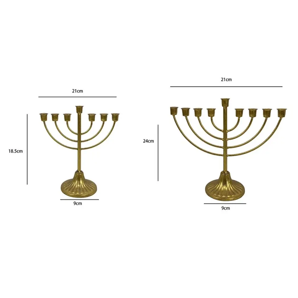 Lot dé 9 bougeoirs en verre pour bougeoirs hanukkah menorah