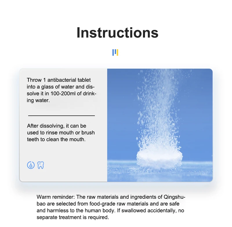 Sa5dacdfb84644fbb8bdc406839128afdy 1Bottle Hydrogen Water Tablets,Inhibit Bacterial Tablets Brushing Teeth Inhibitory And Teeth，800PPB Max