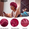 Hair Bonnet For Sleeping Women Wide Brim Sleep Cap Hair Bonnet For Curly Hair Showercap Children Men 3