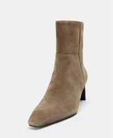 Sexy Pointed-Toe Faux Suede Ankle Boots Women Chunky Heel Side Zip Design Modern Boots Comfortable Winter High Heels for Ladies - Image 3
