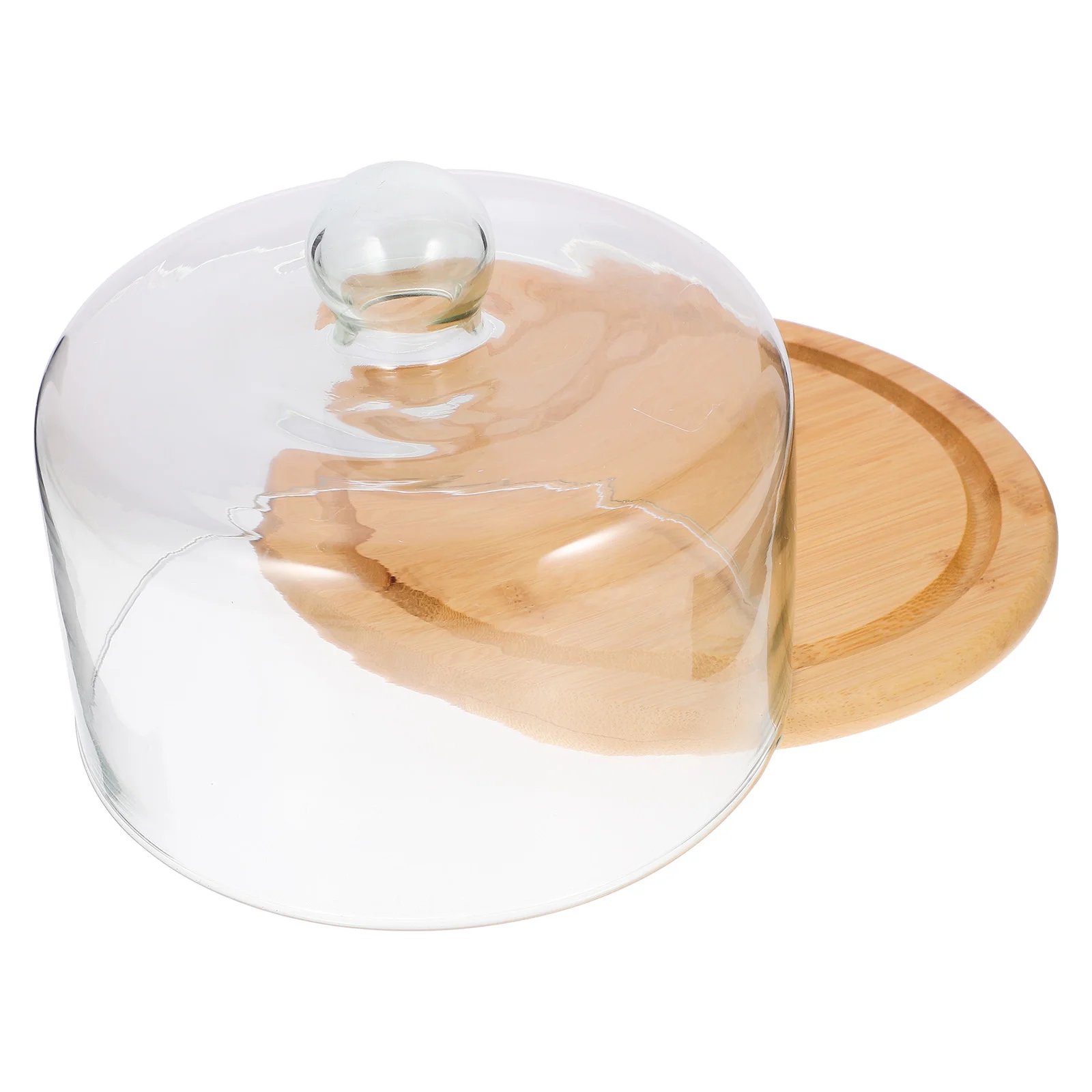 

Cake Dome Cover Plate Stand Glass Dessert Food Display With Cake Holder Tray Platter Lid Serving Holder Snack Transparent Mini
